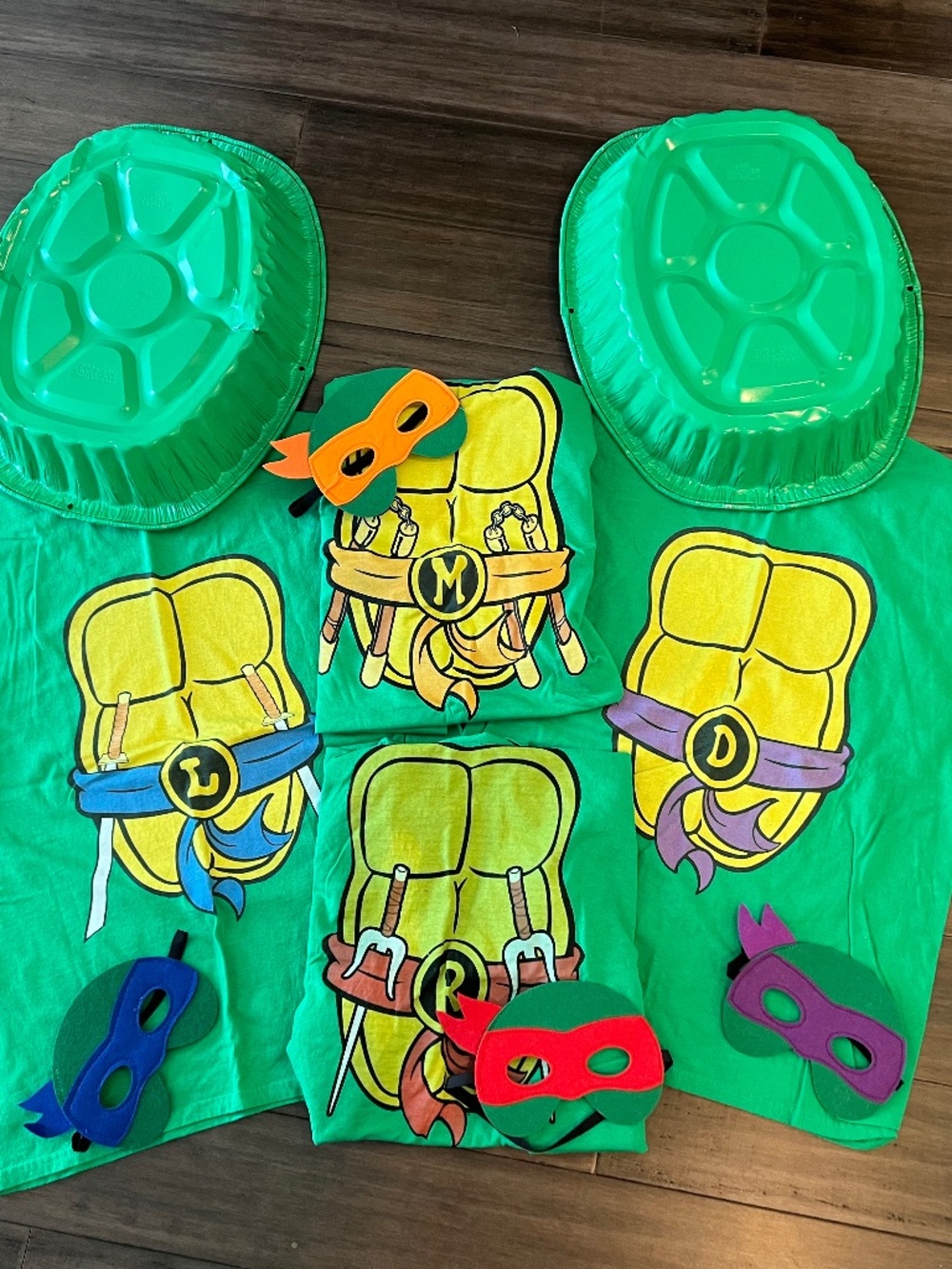 Ninja turtle family costumes